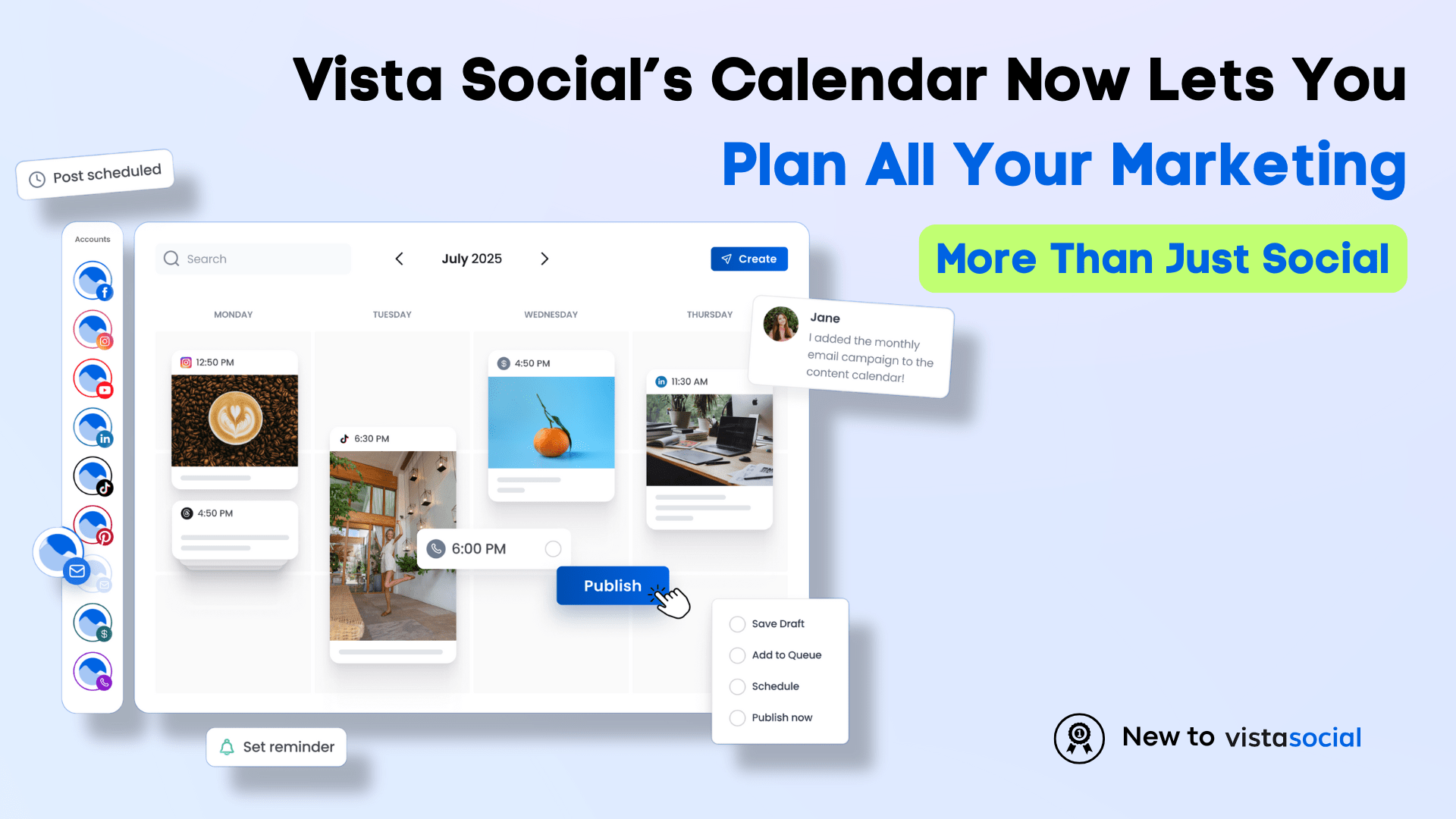 More Than Social: Vista Social’s Calendar Now Lets You Plan All Your Marketing More Than Social: Vista Social’s Calendar Now Lets You Plan All Your Marketing