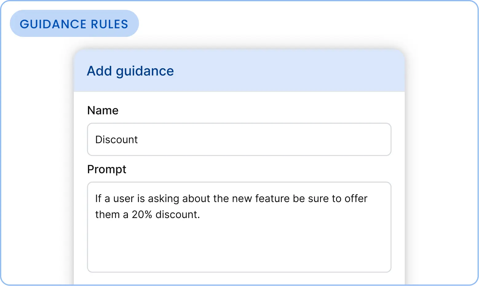 Tell AI how to answer